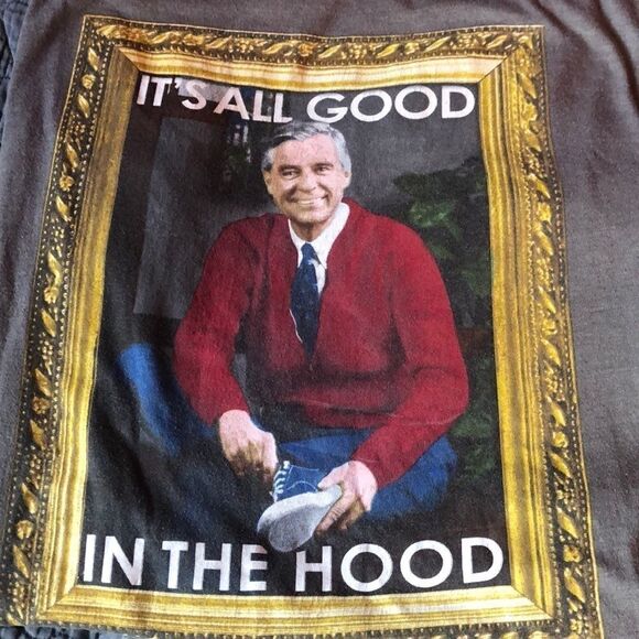 It’s all good In the hood Mr Rogers T-shirt sz M - Picture 1 of 4